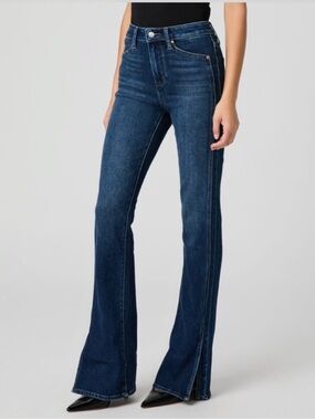 PAIGE High Rise Laurel Canyon Boot Cut in Vented Desolate size 24